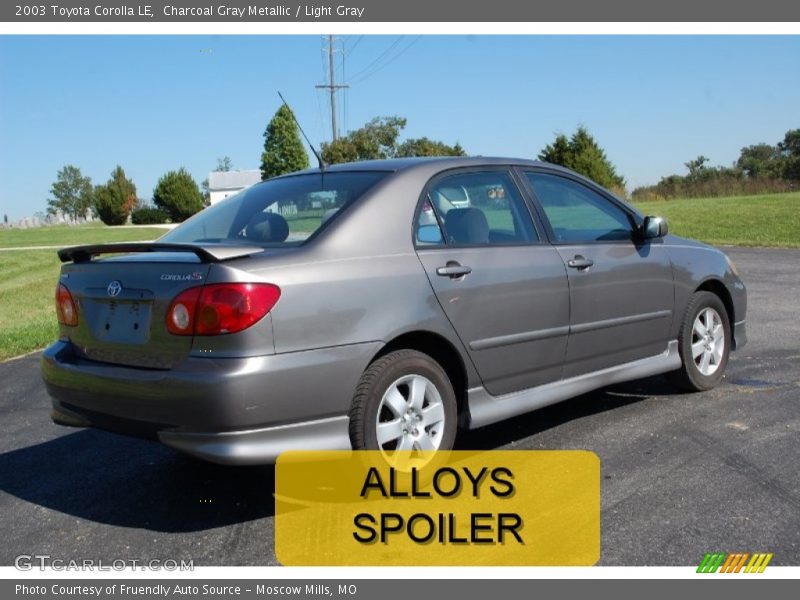 Charcoal Gray Metallic / Light Gray 2003 Toyota Corolla LE