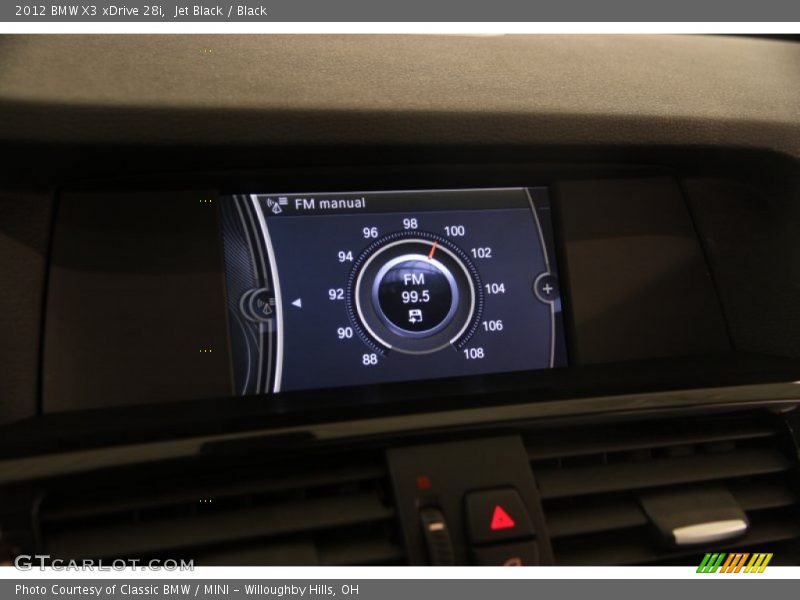 Jet Black / Black 2012 BMW X3 xDrive 28i