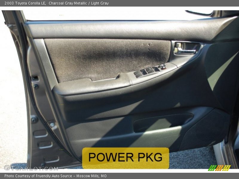 Charcoal Gray Metallic / Light Gray 2003 Toyota Corolla LE