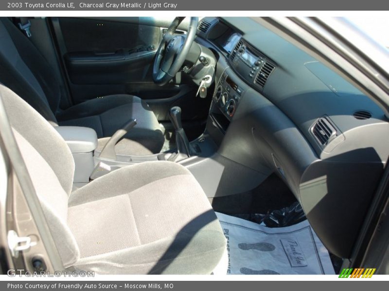 Charcoal Gray Metallic / Light Gray 2003 Toyota Corolla LE