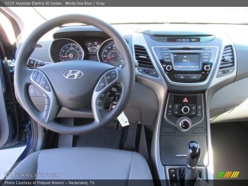 Windy Sea Blue / Gray 2015 Hyundai Elantra SE Sedan
