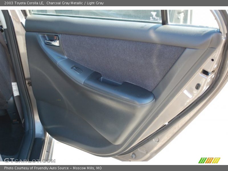 Charcoal Gray Metallic / Light Gray 2003 Toyota Corolla LE