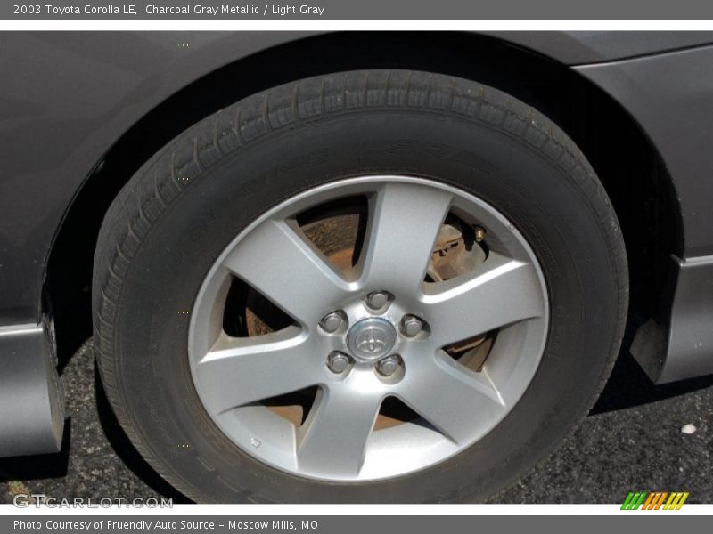 Charcoal Gray Metallic / Light Gray 2003 Toyota Corolla LE