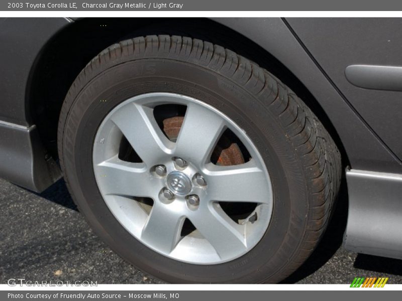 Charcoal Gray Metallic / Light Gray 2003 Toyota Corolla LE