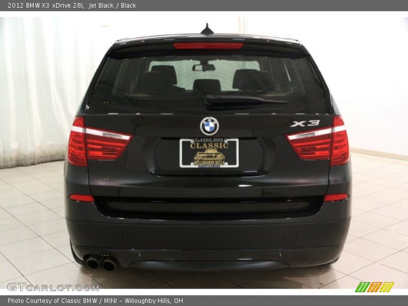 Jet Black / Black 2012 BMW X3 xDrive 28i