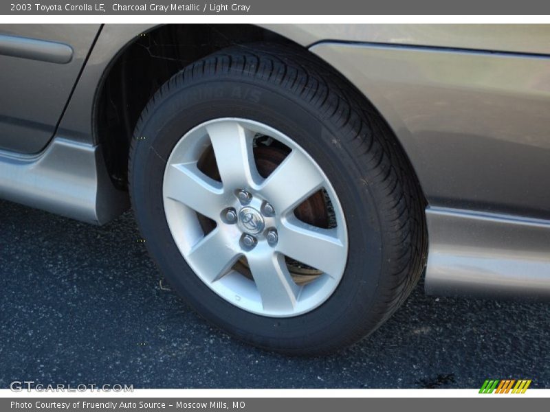 Charcoal Gray Metallic / Light Gray 2003 Toyota Corolla LE