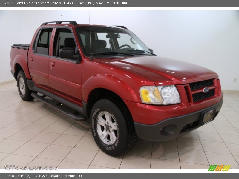 Red Fire / Medium Dark Flint 2005 Ford Explorer Sport Trac XLT 4x4