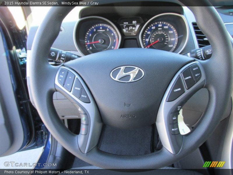 Windy Sea Blue / Gray 2015 Hyundai Elantra SE Sedan