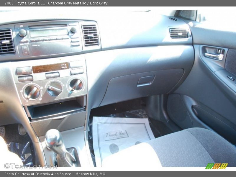 Charcoal Gray Metallic / Light Gray 2003 Toyota Corolla LE