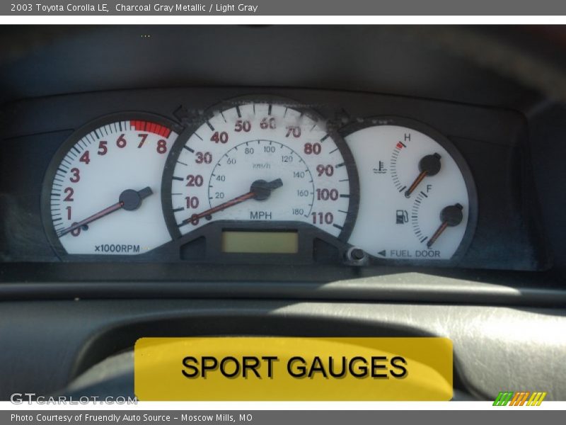Charcoal Gray Metallic / Light Gray 2003 Toyota Corolla LE