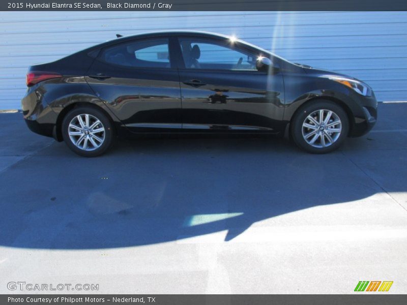 Black Diamond / Gray 2015 Hyundai Elantra SE Sedan