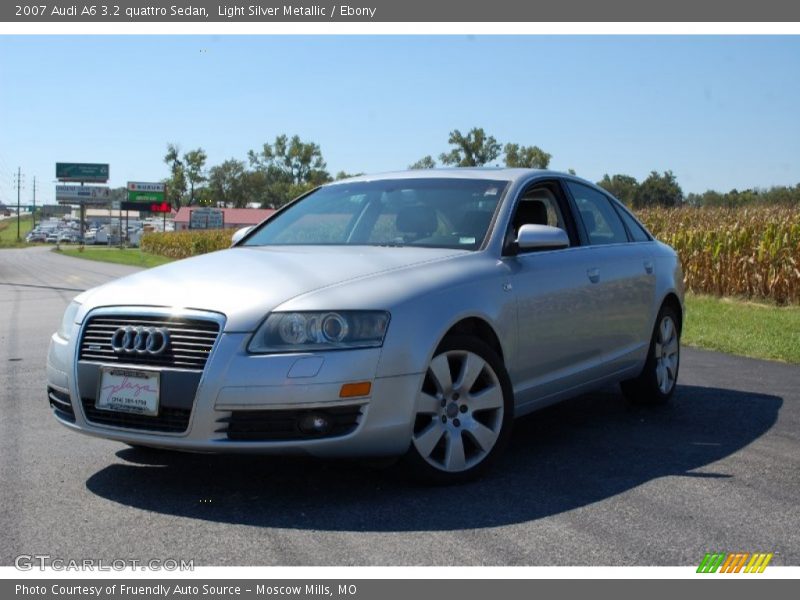 Light Silver Metallic / Ebony 2007 Audi A6 3.2 quattro Sedan