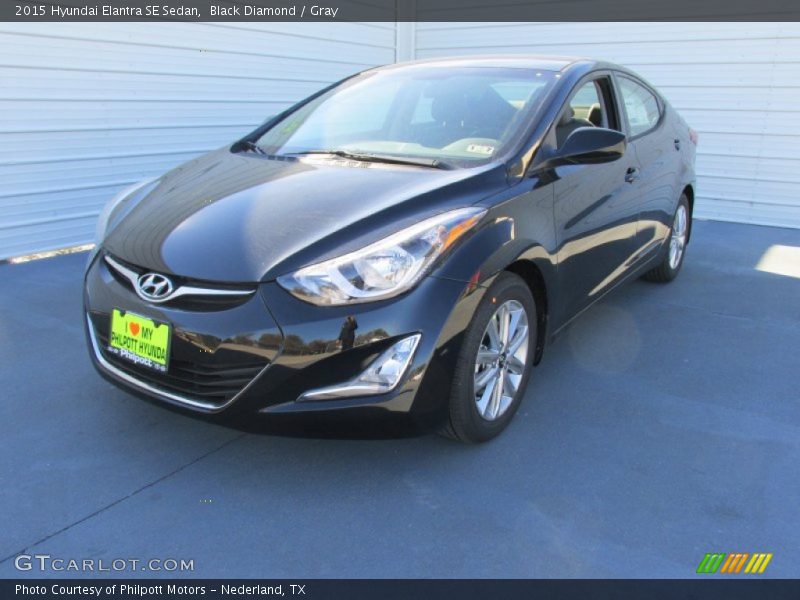 Black Diamond / Gray 2015 Hyundai Elantra SE Sedan