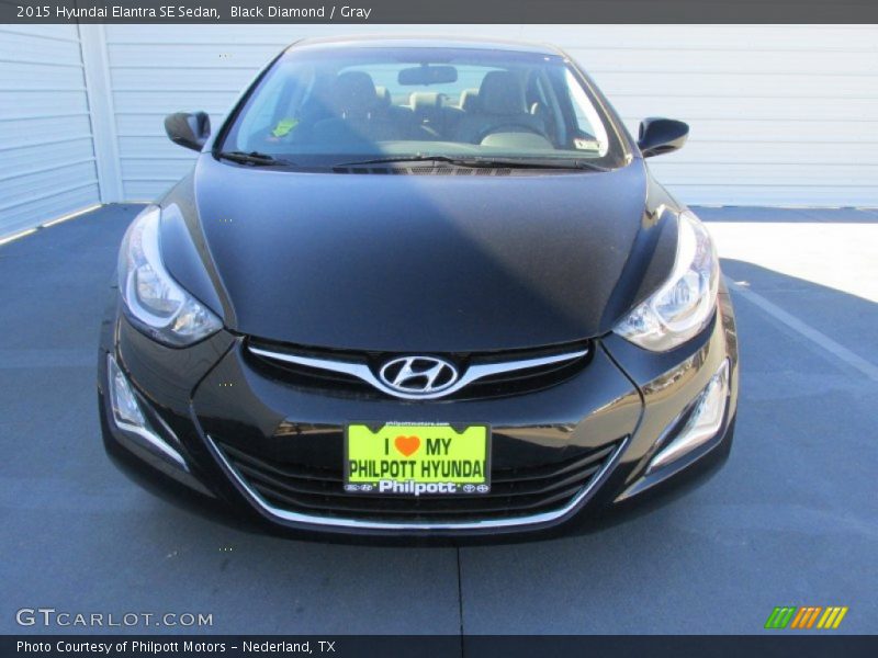 Black Diamond / Gray 2015 Hyundai Elantra SE Sedan