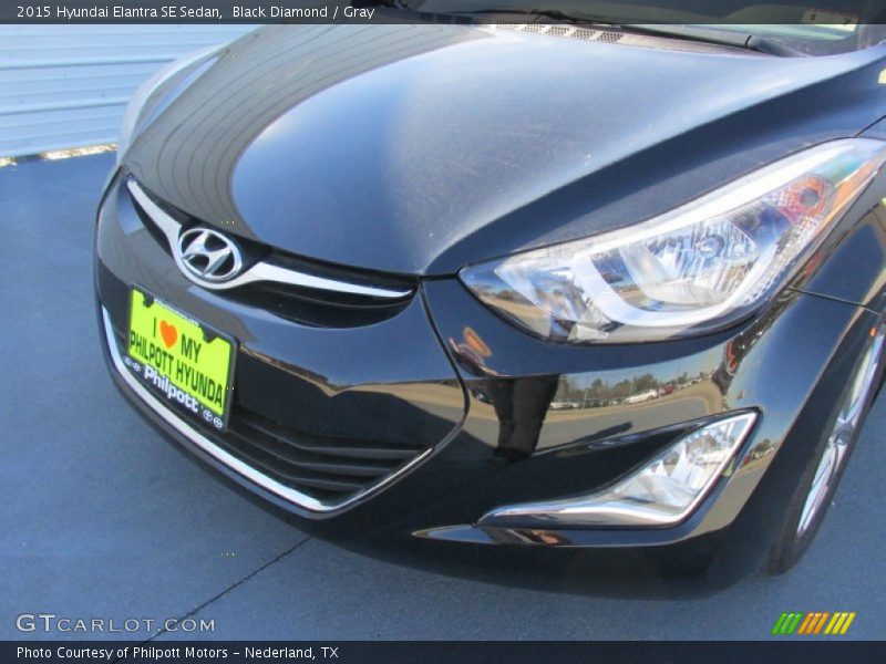 Black Diamond / Gray 2015 Hyundai Elantra SE Sedan