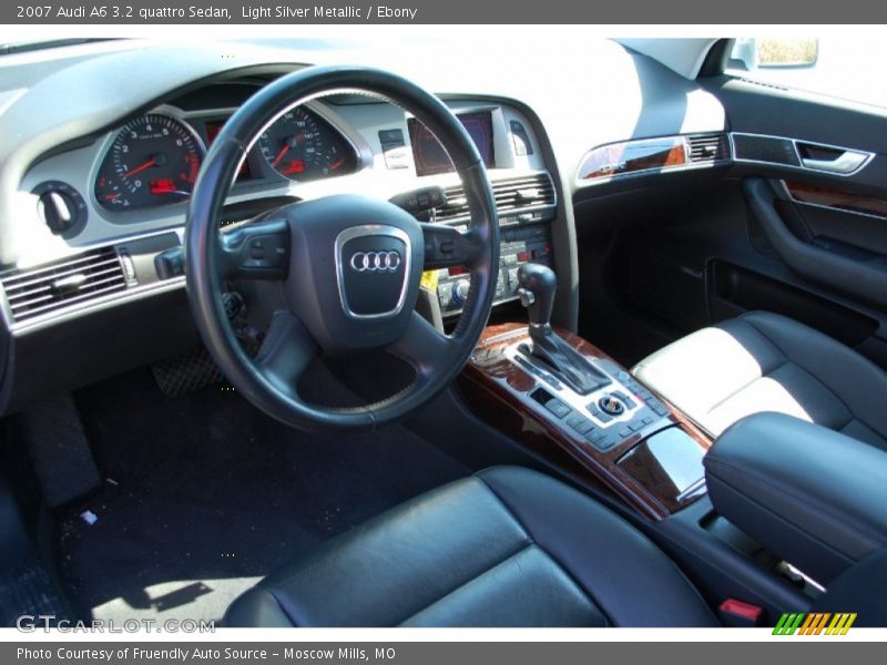 Light Silver Metallic / Ebony 2007 Audi A6 3.2 quattro Sedan
