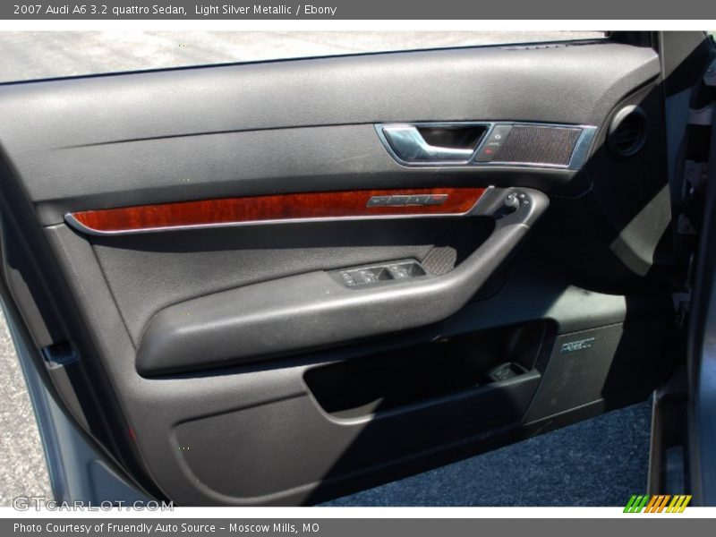 Light Silver Metallic / Ebony 2007 Audi A6 3.2 quattro Sedan