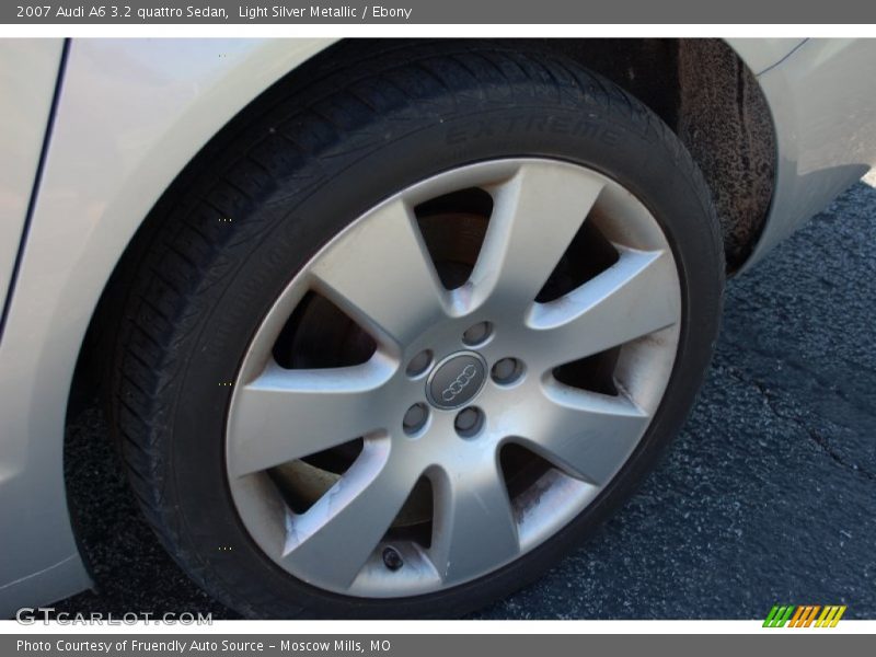 Light Silver Metallic / Ebony 2007 Audi A6 3.2 quattro Sedan