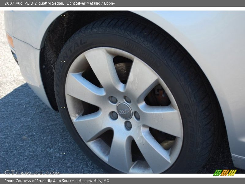 Light Silver Metallic / Ebony 2007 Audi A6 3.2 quattro Sedan