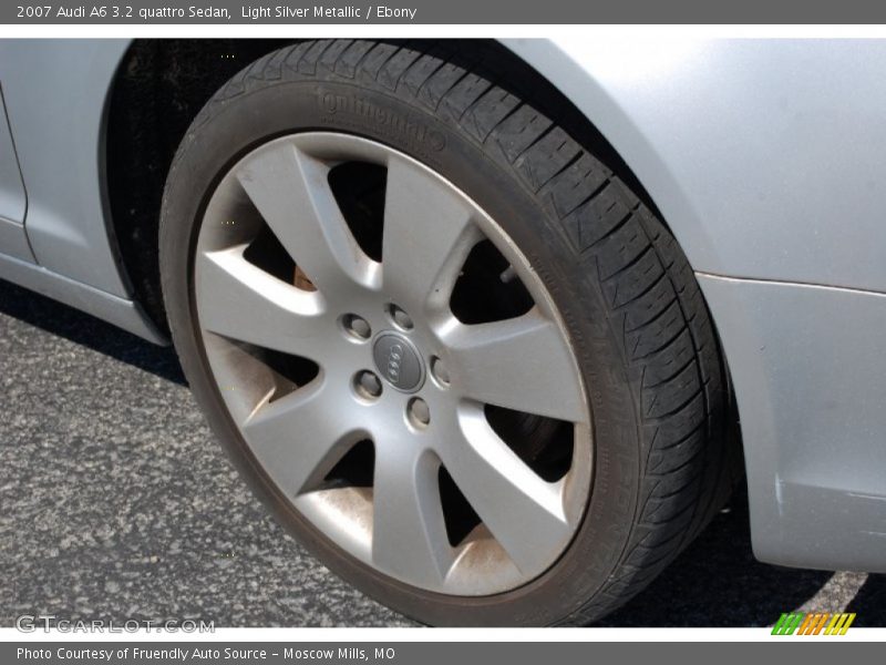 Light Silver Metallic / Ebony 2007 Audi A6 3.2 quattro Sedan
