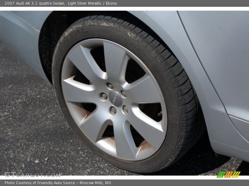 Light Silver Metallic / Ebony 2007 Audi A6 3.2 quattro Sedan
