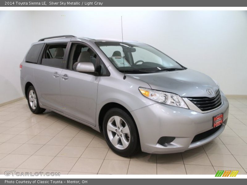 Silver Sky Metallic / Light Gray 2014 Toyota Sienna LE