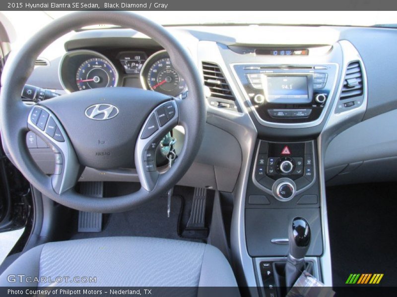 Black Diamond / Gray 2015 Hyundai Elantra SE Sedan
