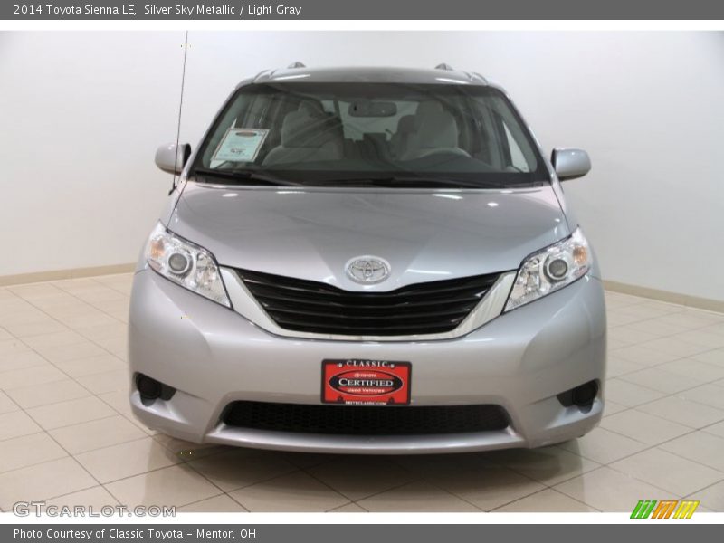 Silver Sky Metallic / Light Gray 2014 Toyota Sienna LE
