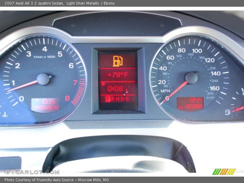 Light Silver Metallic / Ebony 2007 Audi A6 3.2 quattro Sedan