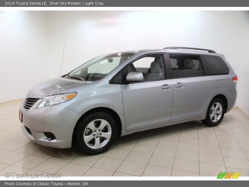 Silver Sky Metallic / Light Gray 2014 Toyota Sienna LE