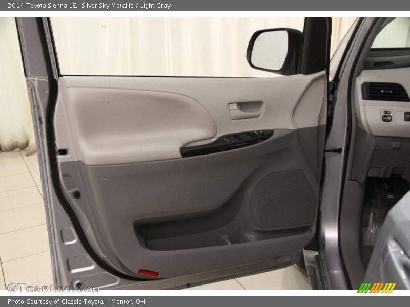 Silver Sky Metallic / Light Gray 2014 Toyota Sienna LE