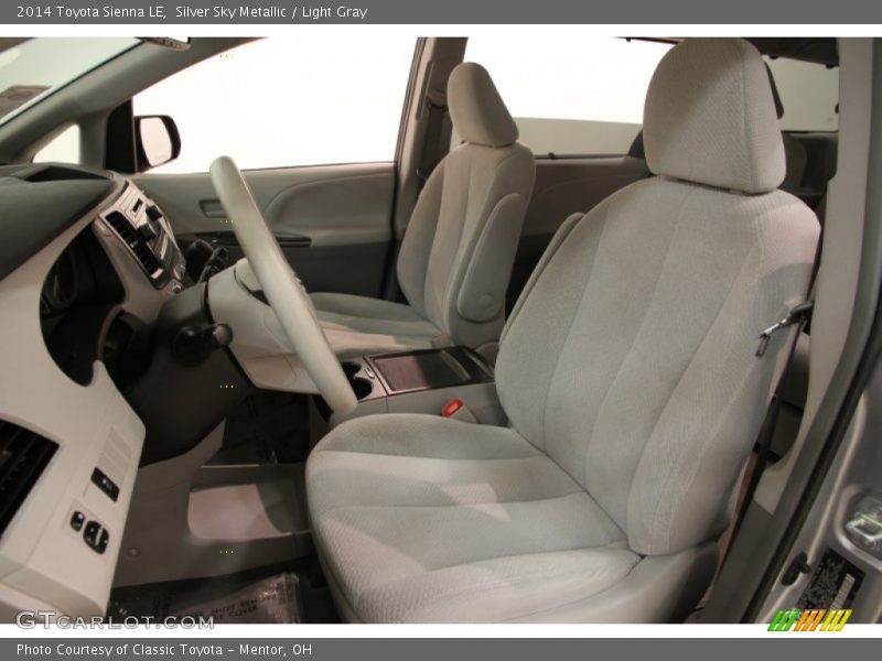 Silver Sky Metallic / Light Gray 2014 Toyota Sienna LE