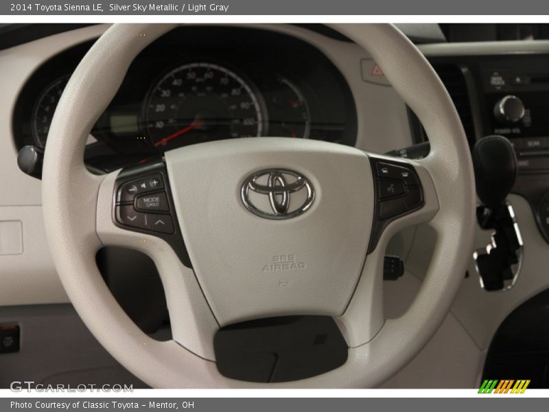 Silver Sky Metallic / Light Gray 2014 Toyota Sienna LE