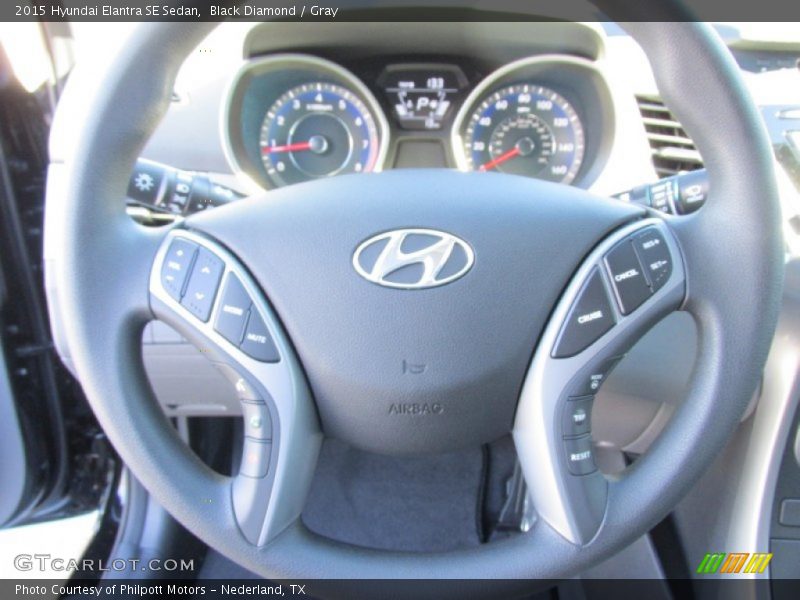 Black Diamond / Gray 2015 Hyundai Elantra SE Sedan