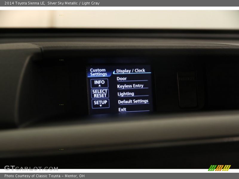 Silver Sky Metallic / Light Gray 2014 Toyota Sienna LE