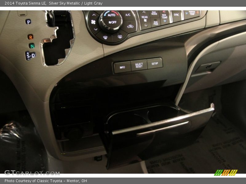 Silver Sky Metallic / Light Gray 2014 Toyota Sienna LE