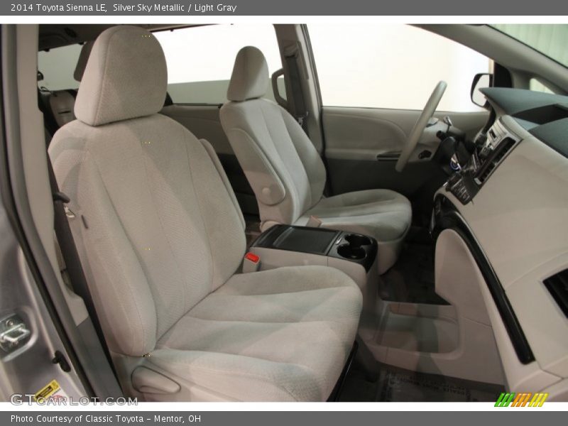 Silver Sky Metallic / Light Gray 2014 Toyota Sienna LE