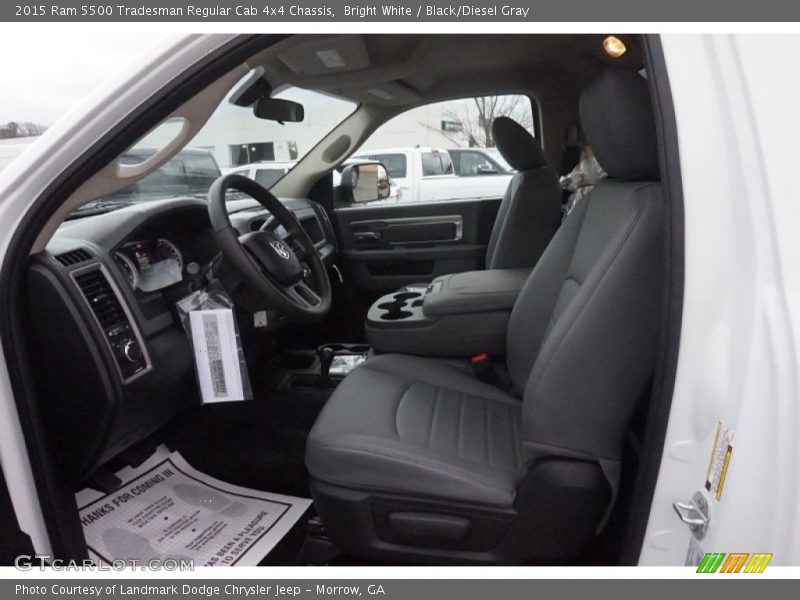  2015 5500 Tradesman Regular Cab 4x4 Chassis Black/Diesel Gray Interior