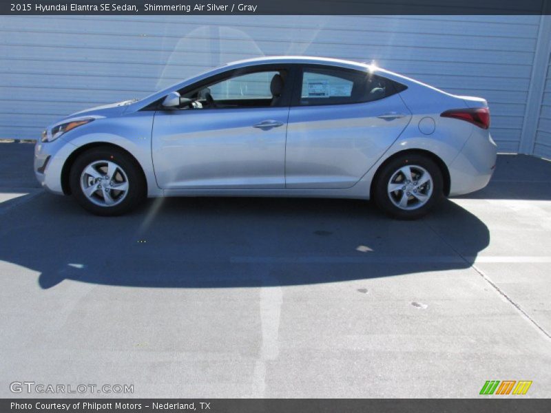 Shimmering Air Silver / Gray 2015 Hyundai Elantra SE Sedan