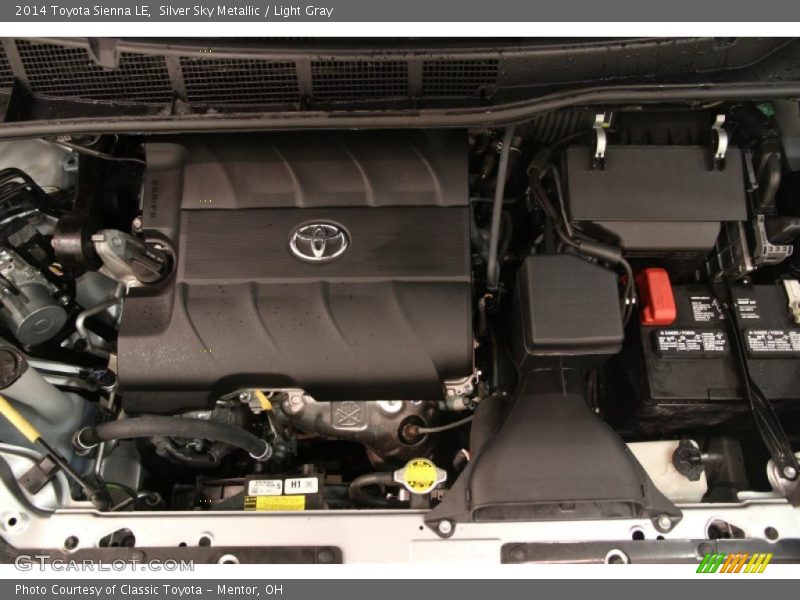 Silver Sky Metallic / Light Gray 2014 Toyota Sienna LE