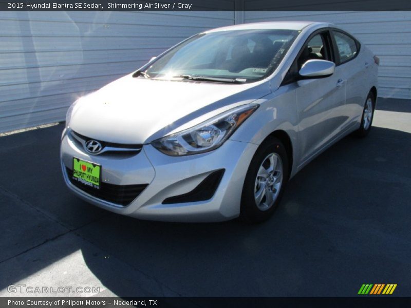 Shimmering Air Silver / Gray 2015 Hyundai Elantra SE Sedan