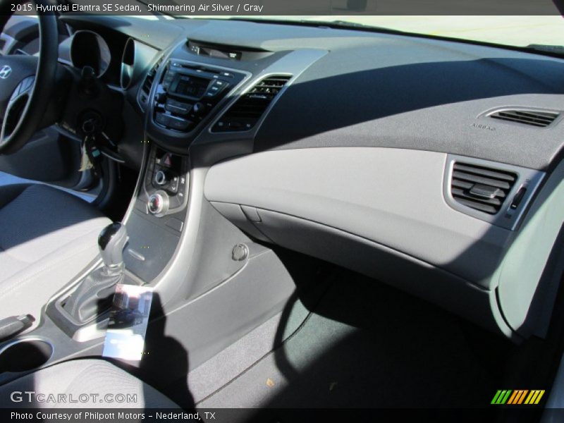 Shimmering Air Silver / Gray 2015 Hyundai Elantra SE Sedan
