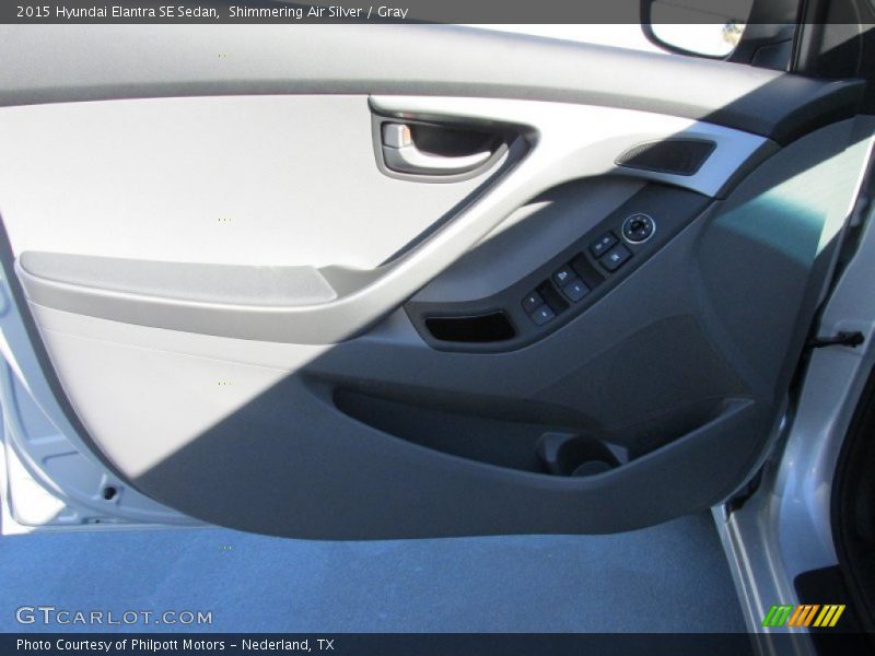 Shimmering Air Silver / Gray 2015 Hyundai Elantra SE Sedan