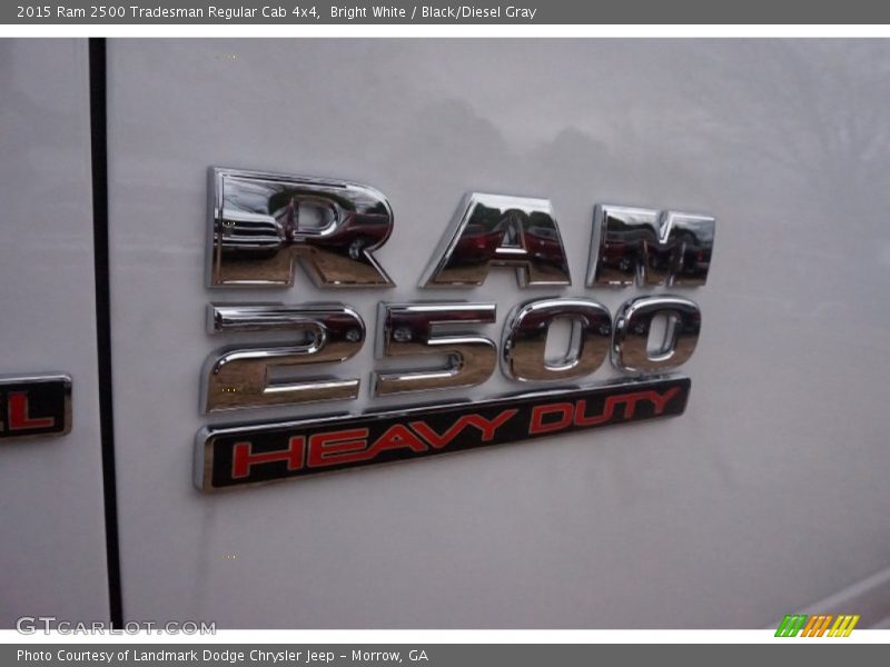 Bright White / Black/Diesel Gray 2015 Ram 2500 Tradesman Regular Cab 4x4