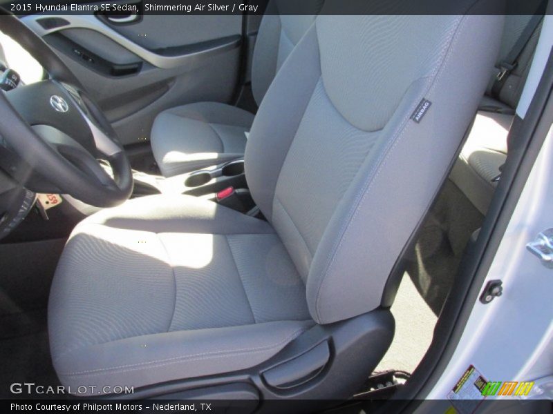 Shimmering Air Silver / Gray 2015 Hyundai Elantra SE Sedan