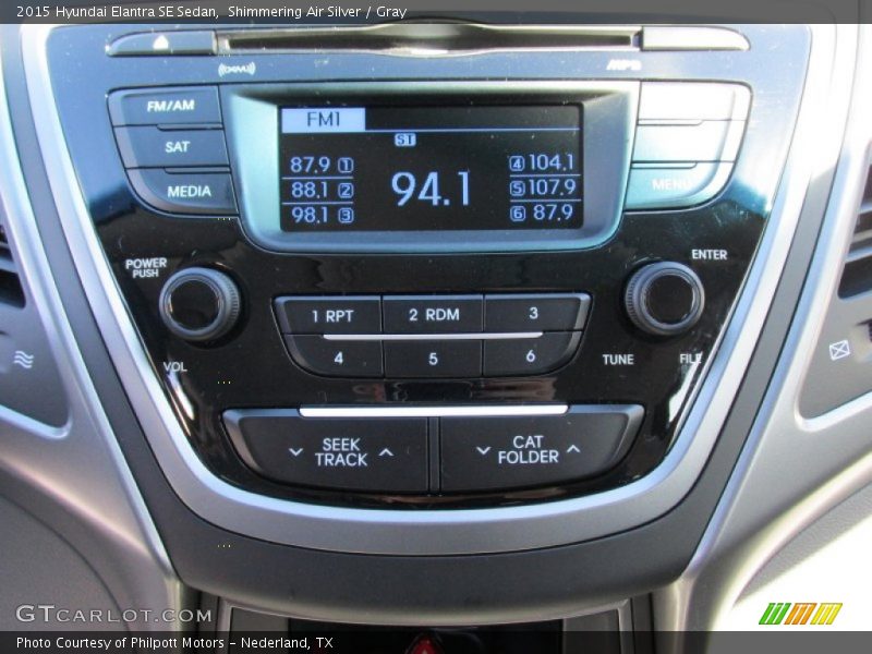 Shimmering Air Silver / Gray 2015 Hyundai Elantra SE Sedan