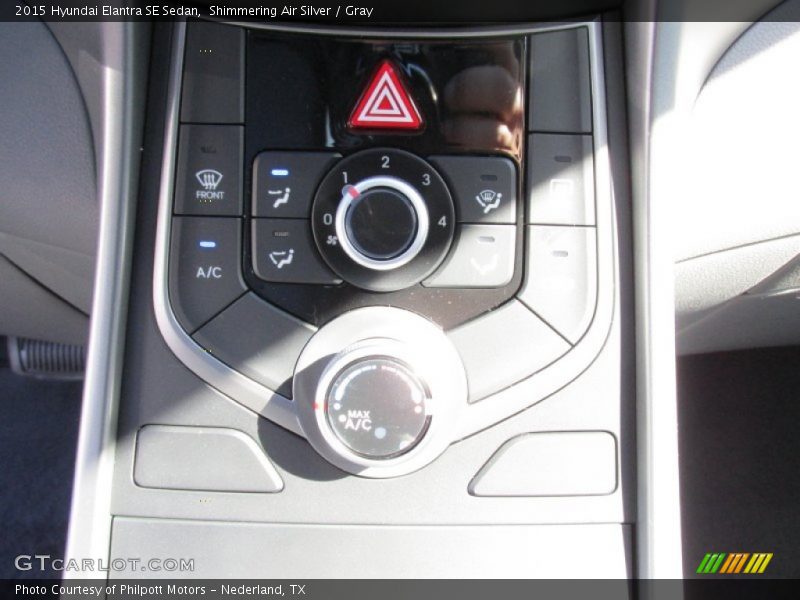 Shimmering Air Silver / Gray 2015 Hyundai Elantra SE Sedan