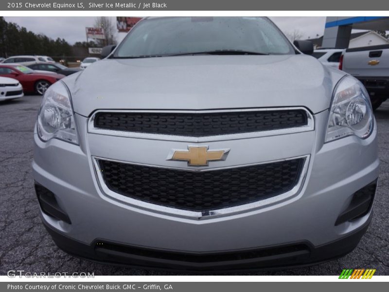 Silver Ice Metallic / Jet Black 2015 Chevrolet Equinox LS