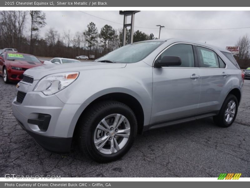 Silver Ice Metallic / Jet Black 2015 Chevrolet Equinox LS