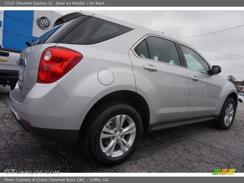 Silver Ice Metallic / Jet Black 2015 Chevrolet Equinox LS